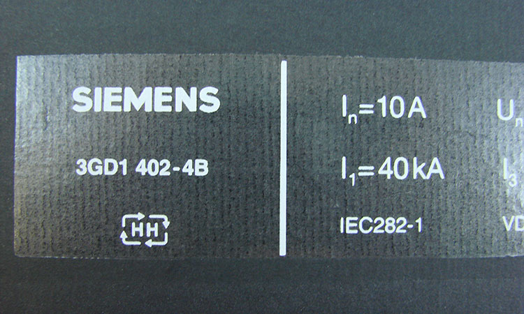 Trockentransfer-Etiketten für SIEMENS